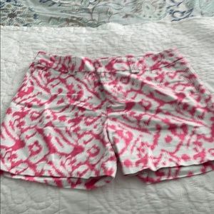 Pink and white shorts